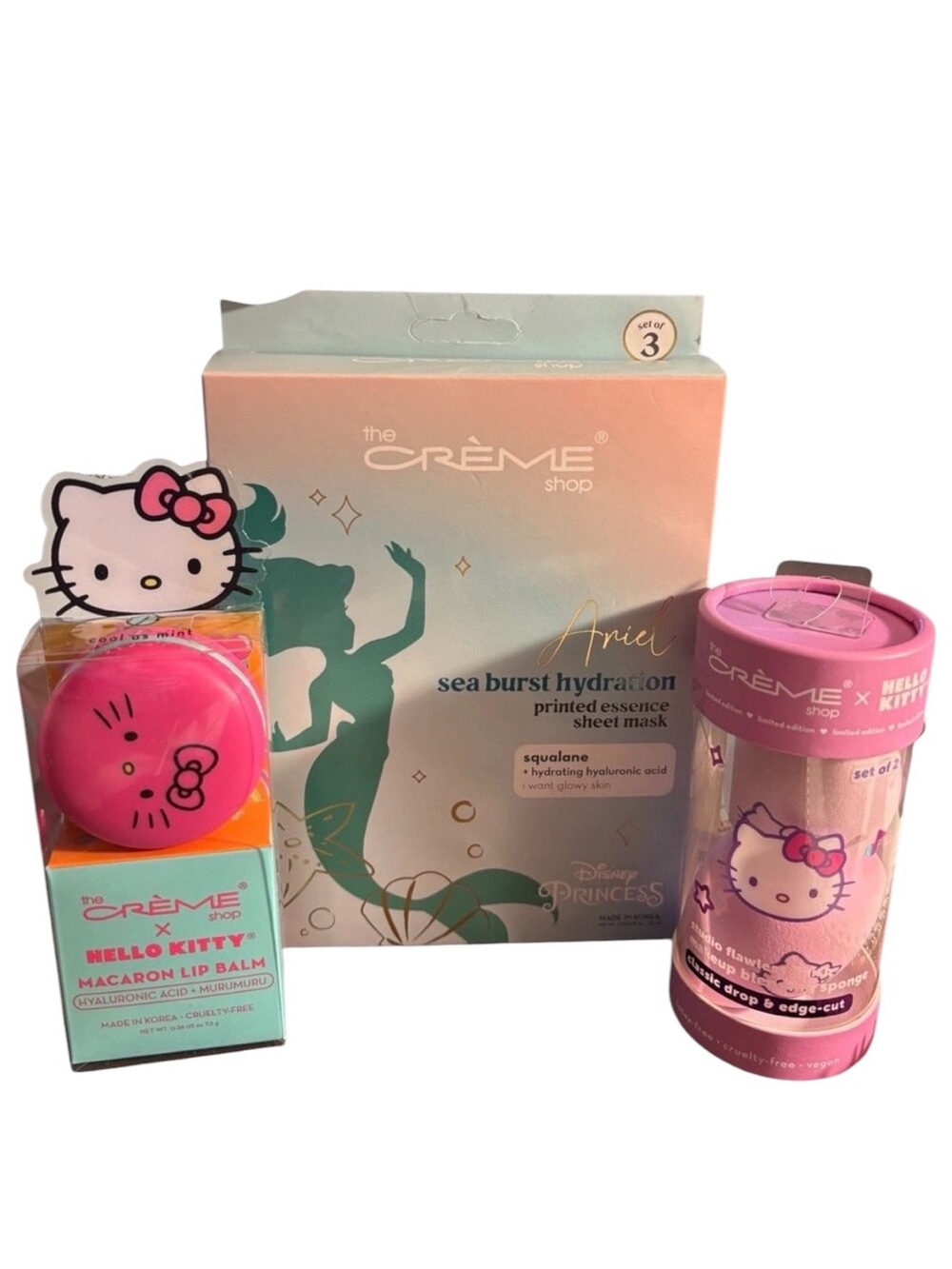 The Crème Shop x Hello Kitty + Disney Princess Self-Care Bundle